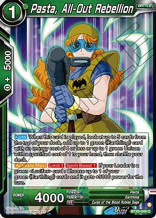 Pasta, All-Out Rebellion (BT29-049) - Fearsome Rivals