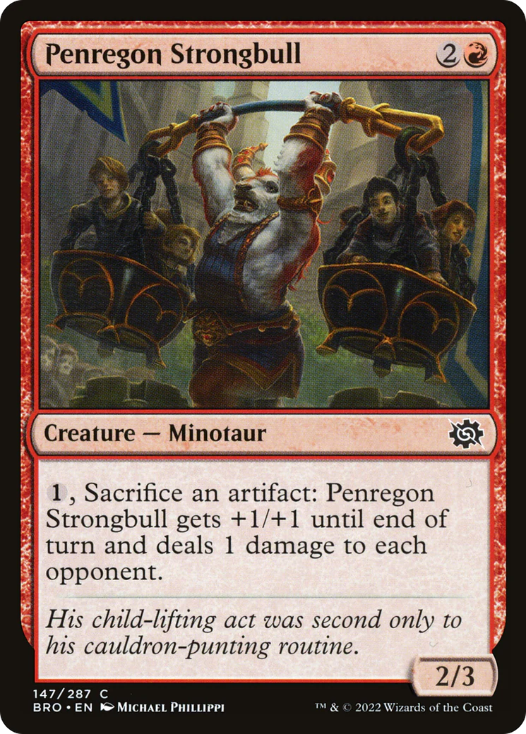 Penregon Strongbull (BRO-147) - The Brothers' War Foil