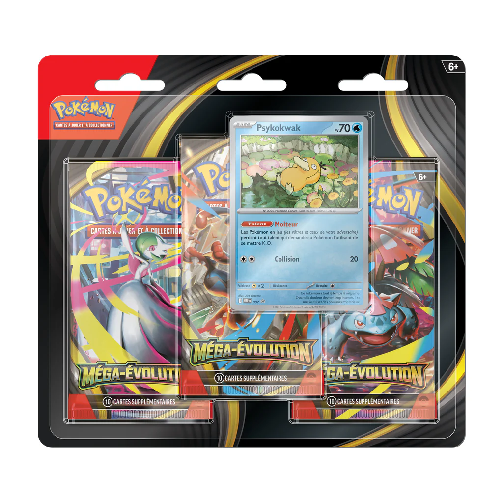 Pokemon - Mega Evolution Base Set - 3 Pack Blister (PsyDuck)