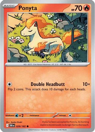 Ponyta 29 - SV10 Destined Rivals Reverse Holofoil