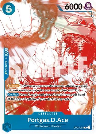 Portgas.D.Ace - OP07-053 (3rd Anniversary Treasure Campaign Pack) (OP07-053) - One Piece Promotion Cards Foil