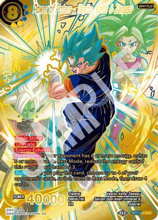 Power of Potara - Vegito, Kefla & Zamasu (GDR) (BT7-131) - Fearsome Rivals Foil