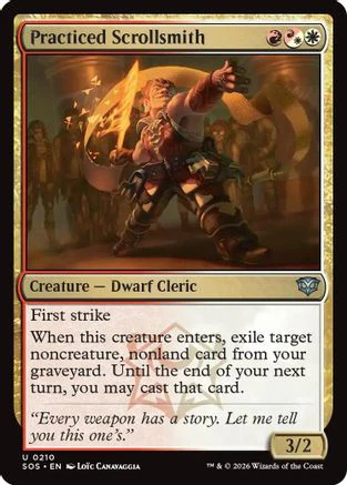 Practiced Scrollsmith (SOS-210) - Secrets of Strixhaven Foil
