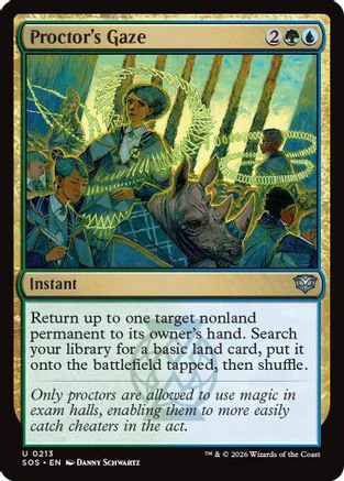 Proctor's Gaze (SOS-213) - Secrets of Strixhaven Foil