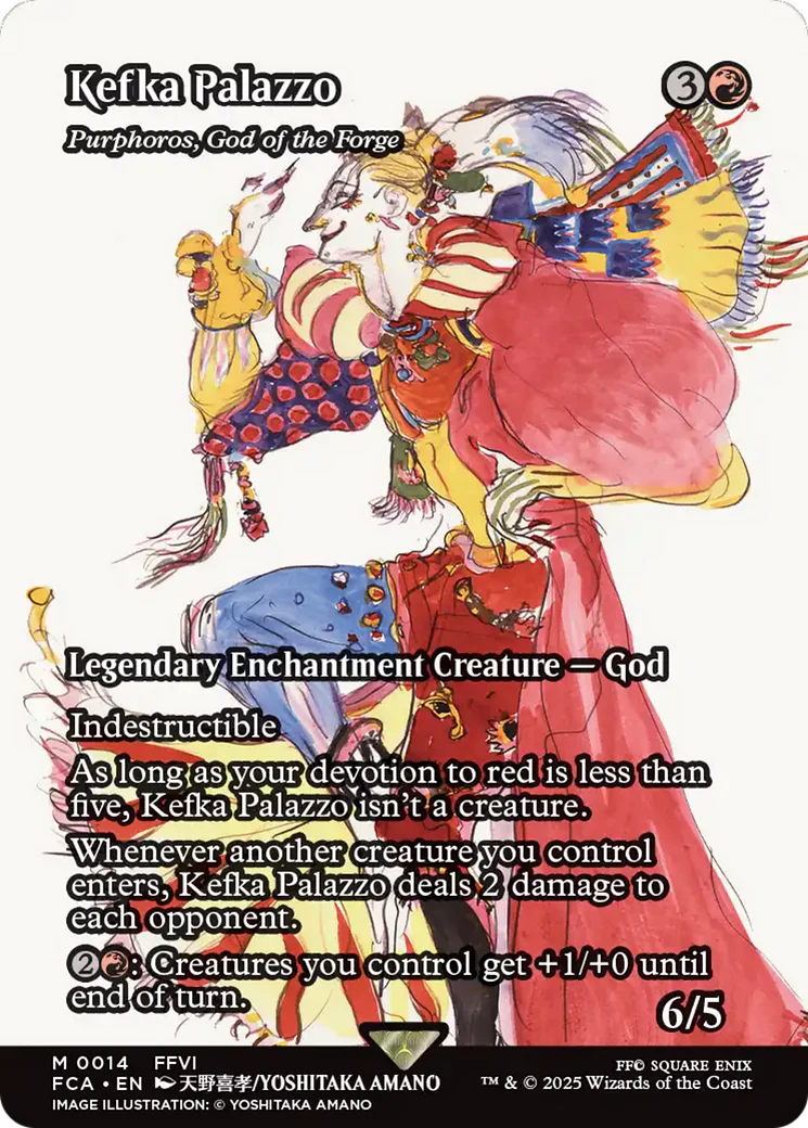 Purphoros, God of the Forge (FCA-014) - FINAL FANTASY: Through the Ages / Kefka Palazzo: (enchantment) (Borderless)