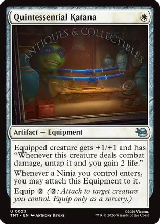 Quintessential Katana (TMT-023) - Teenage Mutant Ninja Turtles Foil