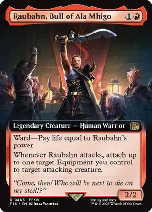 Raubahn, Bull of Ala Mhigo (Extended Art) (FIN-465) - FINAL FANTASY Foil