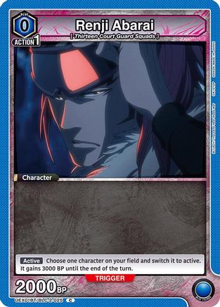 Renji Abarai (025) (UEX01BT/BLC-2-025) - UEX01BT BLEACH ThousandYear Blood War Vol2 Release Event Cards