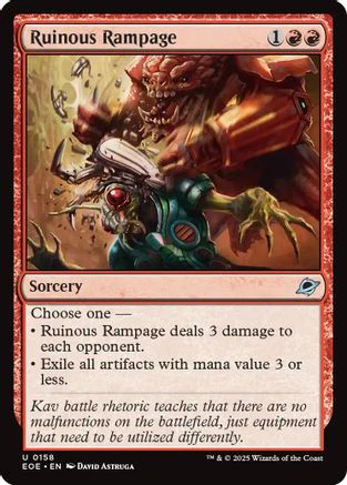 Ruinous Rampage (EOE-158) - Edge of Eternities Foil