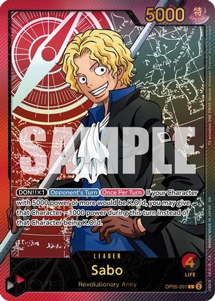 Sabo (SPR) (OP05-001) - Extra Booster: Anime 25th Collection