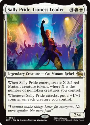 Sally Pride, Lioness Leader (TMT-024) - Teenage Mutant Ninja Turtles