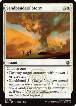 Sandbenders' Storm (TLA-034) - Avatar: The Last Airbender Foil
