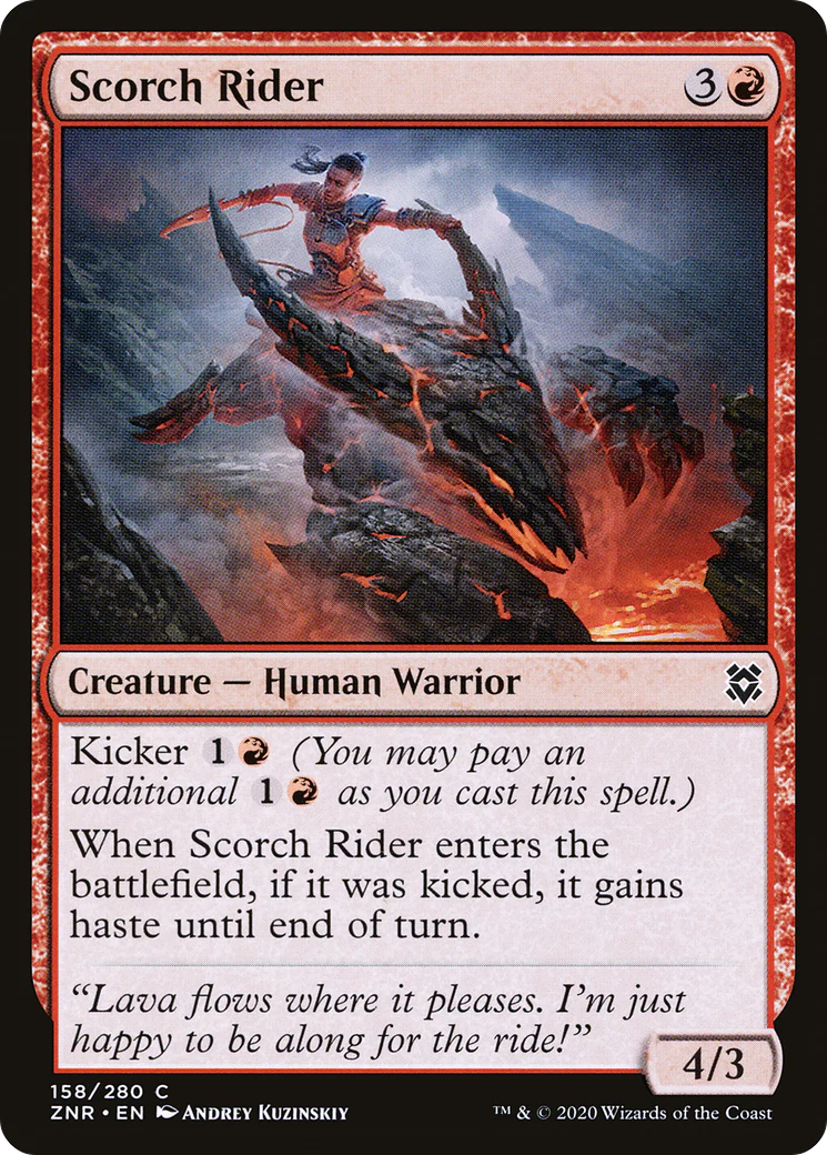 Scorch Rider (ZNR-158) - Zendikar Rising Foil