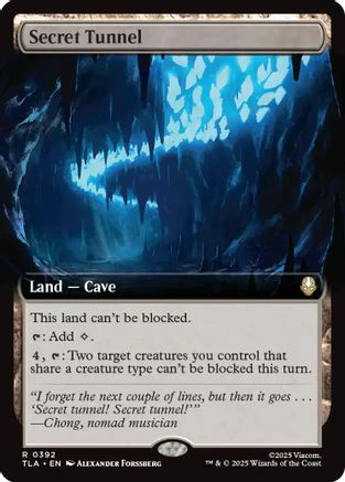 Secret Tunnel (Extended Art) (TLA-392) - Avatar: The Last Airbender Foil