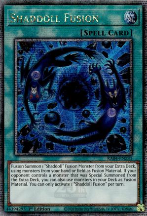 Shaddoll Fusion (Platinum secret rare) (RA04-EN231) - Quarter Century Stampede 1st Edition (Copy)