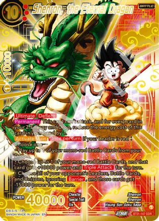 Shenron, the Eternal Dragon (GDR) (BT21-147) - Prismatic Clash Foil