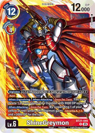 ShineGreymon (BT21-045) - World Convergence