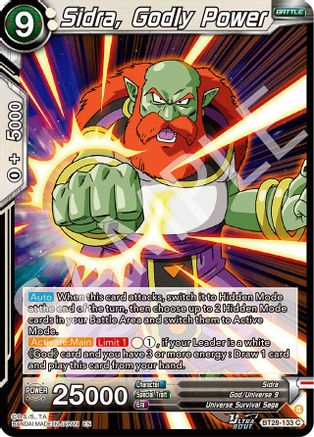 Sidra, Godly Power (BT28-133) - Prismatic Clash