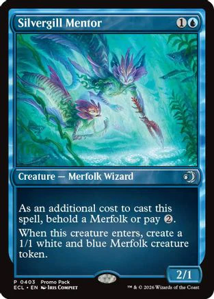 Silvergill Mentor (PPECL-403) - Promo Pack: Lorwyn Eclipsed Foil