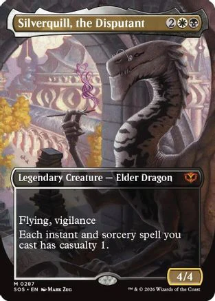 Silverquill, the Disputant (Borderless) (SOS-287) - Secrets of Strixhaven