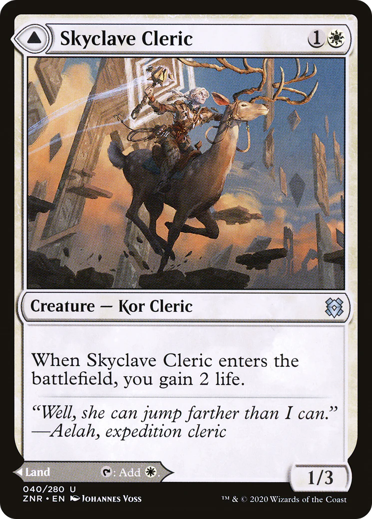 Skyclave Cleric // Skyclave Basilica (ZNR-040) - Zendikar Rising - Image 3