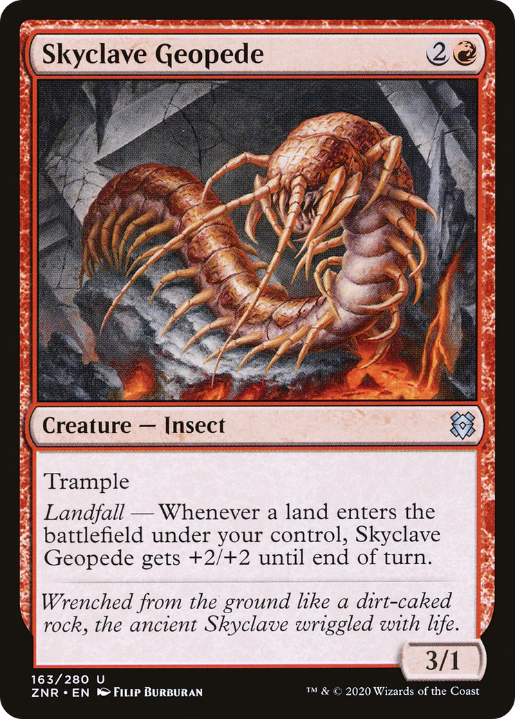 Skyclave Geopede (ZNR-163) - Zendikar Rising Foil