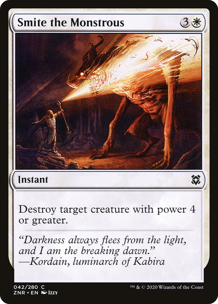 Smite the Monstrous (ZNR-042) - Zendikar Rising