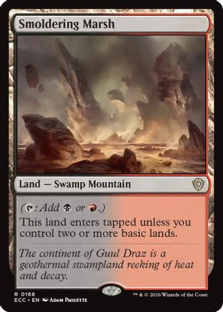 Smoldering Marsh (ECC-168) - Commander: Lorwyn Eclipsed