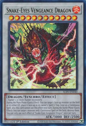 Snake-Eyes Vengeance Dragon (ALIN-EN040) - Alliance Insight