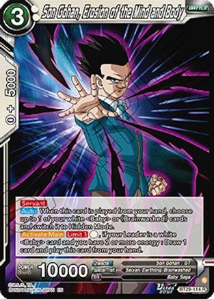 Son Gohan, Erosion of the Mind and Body (BT29-114) - Fearsome Rivals Foil