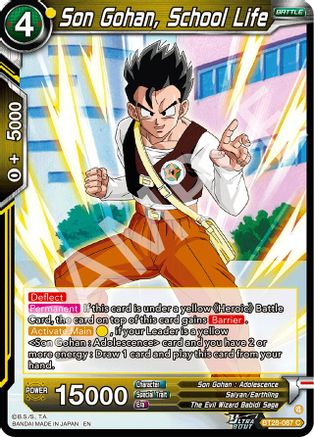 Son Gohan, School Life (BT28-087) - Prismatic Clash