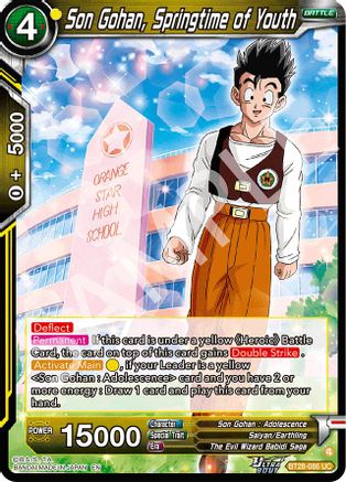 Son Gohan, Springtime of Youth (BT28-086) - Prismatic Clash