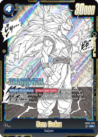 Son Goku - SB02-023 (SB02-023) - Manga Booster 02 Holofoil