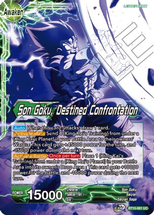 Son Goku // Son Goku, Destined Confrontation (BT15-061) [Saiyan Showdown] - Image 15