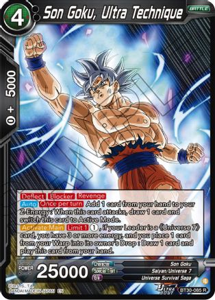 Son Goku, Ultra Technique (BT30-085) - Three Glorious Fighters