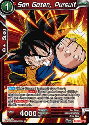 Son Goten, Pursuit (BT29-007) - Fearsome Rivals Foil