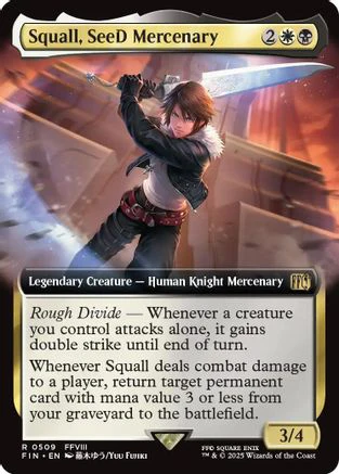 Squall, SeeD Mercenary (Extended Art) (FIN-509) - FINAL FANTASY Foil