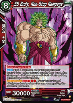 SS Broly, Non-Stop Rampage (BT29-012) - Fearsome Rivals Foil