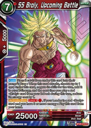 SS Broly, Upcoming Battle (BT29-018) - Fearsome Rivals Foil