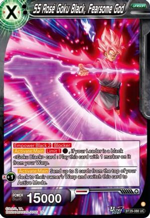 SS Rose Goku Black, Fearsome God (BT29-088) - Fearsome Rivals