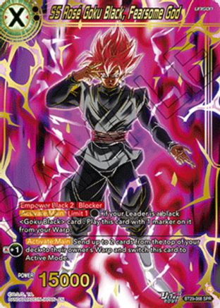 SS Rose Goku Black, Fearsome God (SPR) (BT29-088) - Fearsome Rivals Foil