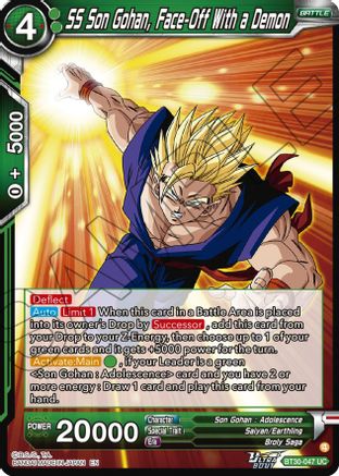 SS Son Gohan, Face-Off With a Demon (BT30-047) - Three Glorious Fighters