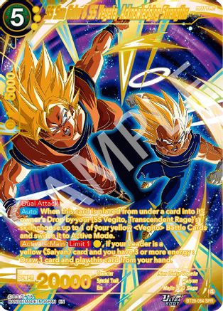 SS Son Goku & SS Vegeta, Acknowledging Strengths (SPR) (BT28-094) - Prismatic Clash Foil
