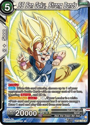 SS Son Goku, Strong Bonds (BT30-122) - Three Glorious Fighters Foil