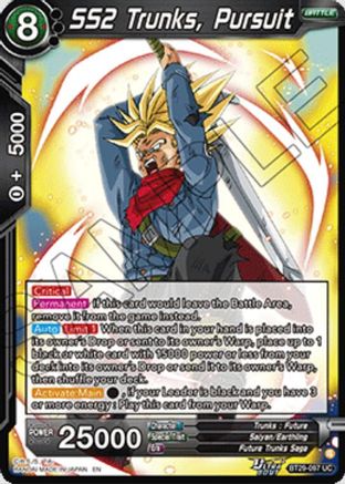 SS2 Trunks, Pursuit (BT29-097) - Fearsome Rivals