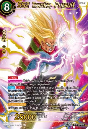 SS2 Trunks, Pursuit (SPR) (BT29-097) - Fearsome Rivals Foil
