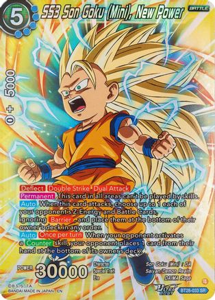 SS3 Son Goku (Mini), New Power (BT28-033) - Prismatic Clash Foil