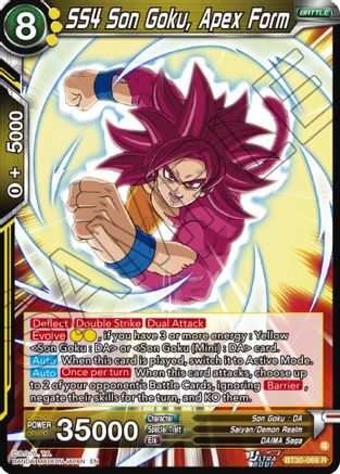 SS4 Son Goku, Apex Form (BT30-069) - Three Glorious Fighters Foil
