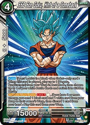 SSB Son Goku, Hint of a Comeback (BT29-108) - Fearsome Rivals