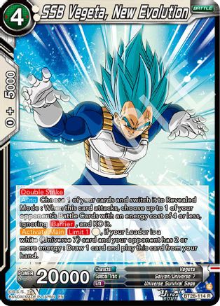 SSB Vegeta, New Evolution (BT28-114) - Prismatic Clash Foil